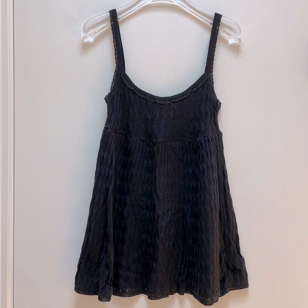 Juicy couture novelty knit spaghetti strap top